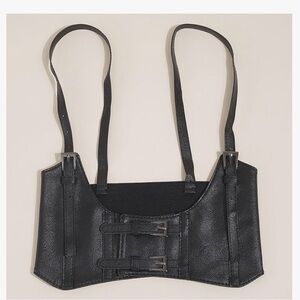 Women's Punk Leather Corset Belt Gothic Body Waist Belt